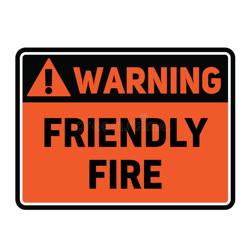 warning-friendly-fire-sign-fictitious-realistically-looking-142132894